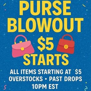 Sunday Night Purse Blowout